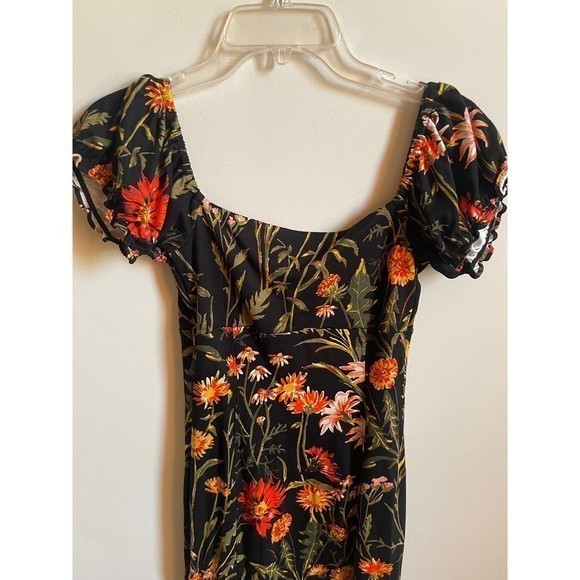 Urban Outfitters Black Floral Print‎ Bodycon Mini Dress- NEW - Picture 9 of 10